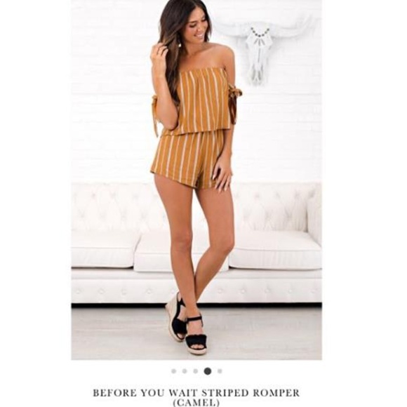 Brand New Striped Romper - Picture 1 of 2